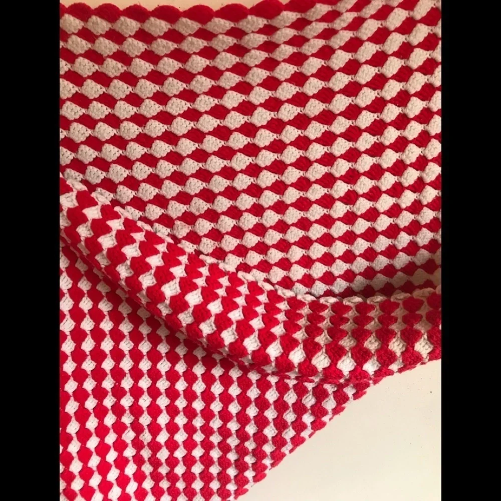 Rare Vintage 1960’s Hand Sewn Reversible Blanket